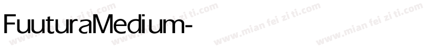 Fuutura Medium字体转换